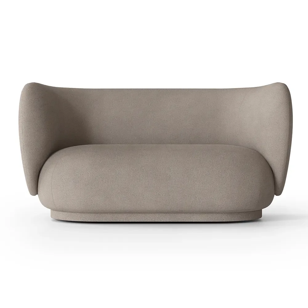 Ferm Living, Rico 2-sits soffa Brushed - Warm Grey