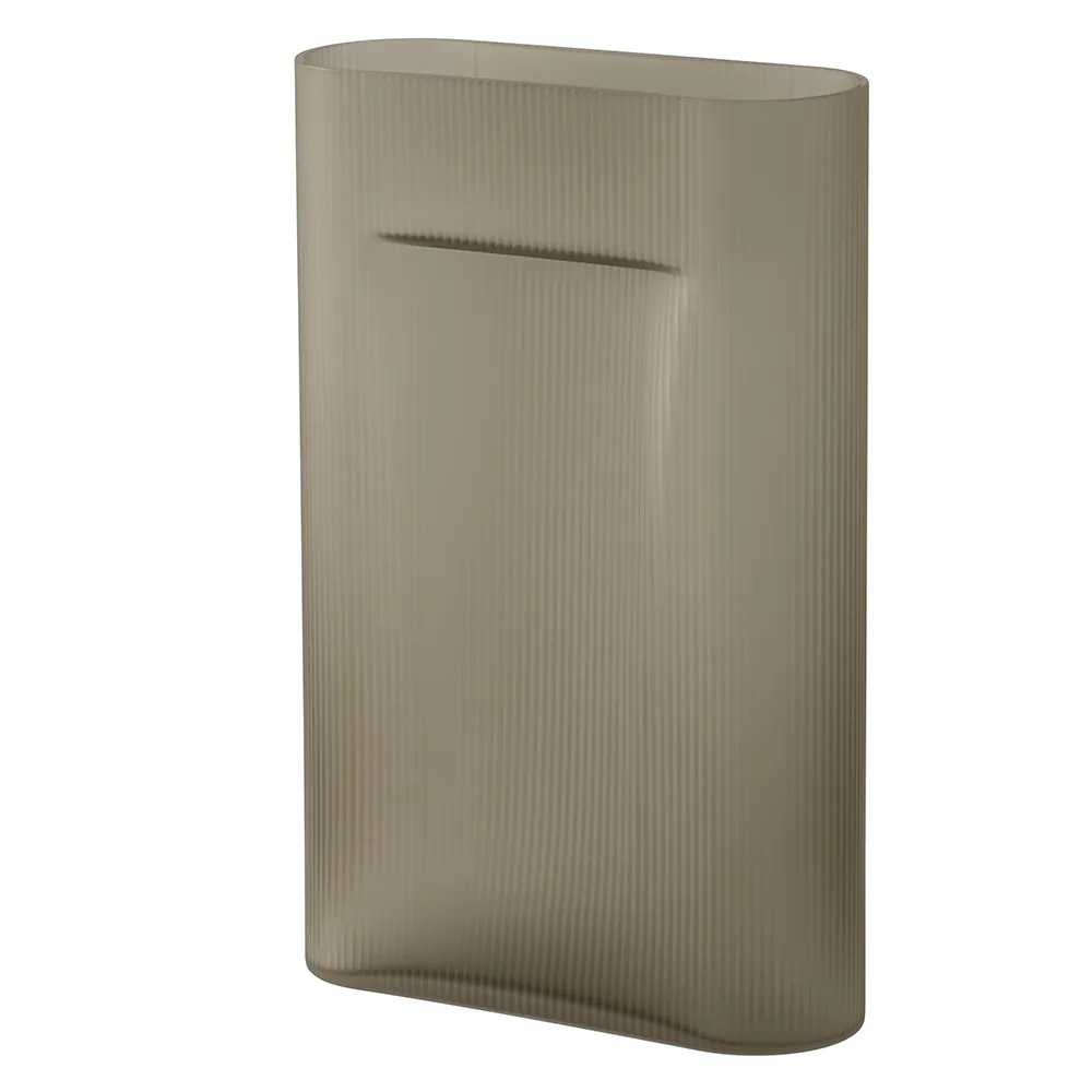 Muuto, Ridge Vas H: 48,5 cm Taupe Blue Frosted