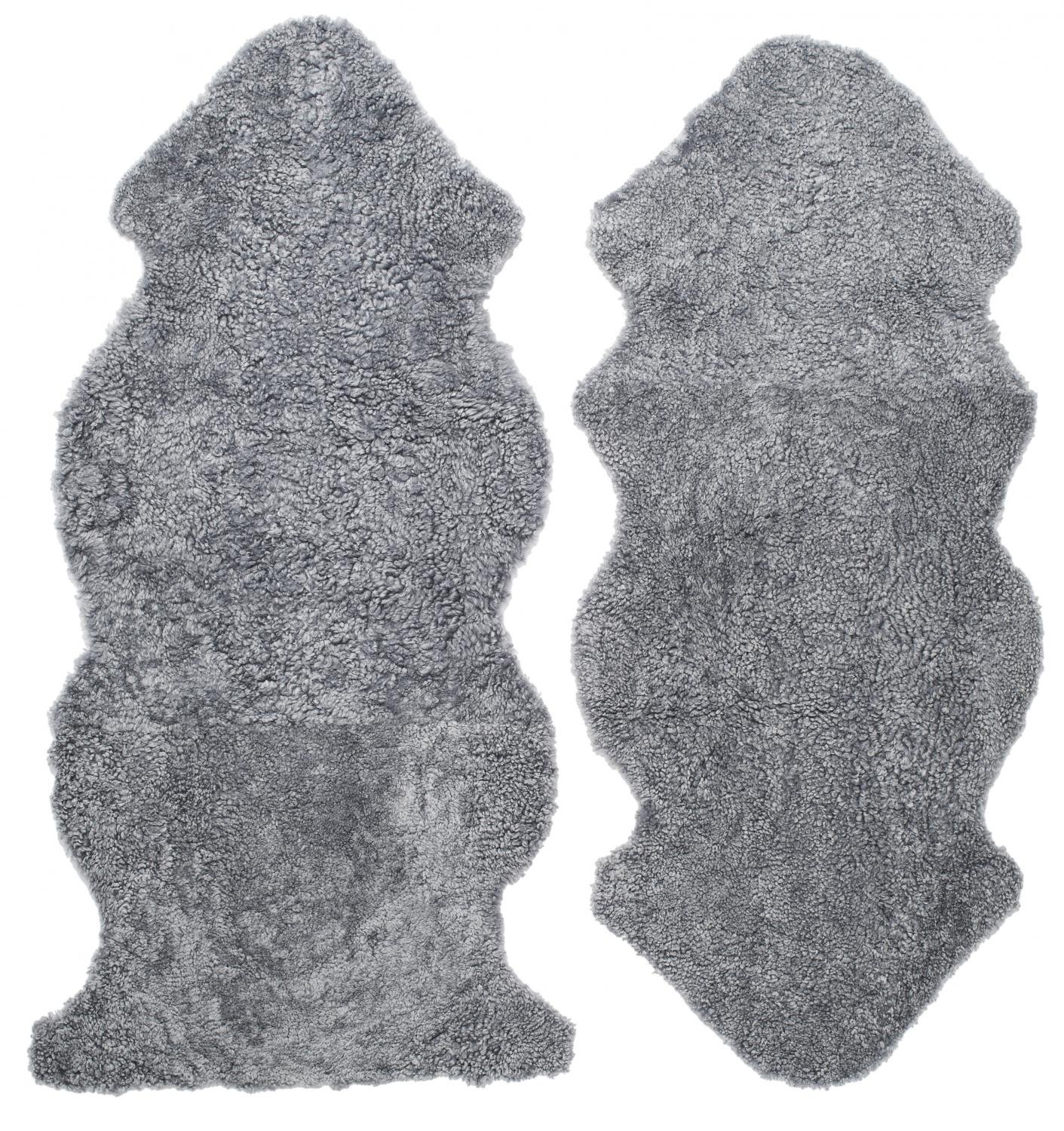 Skinnwille, Curly fårskinn 1,5 Grey Silver