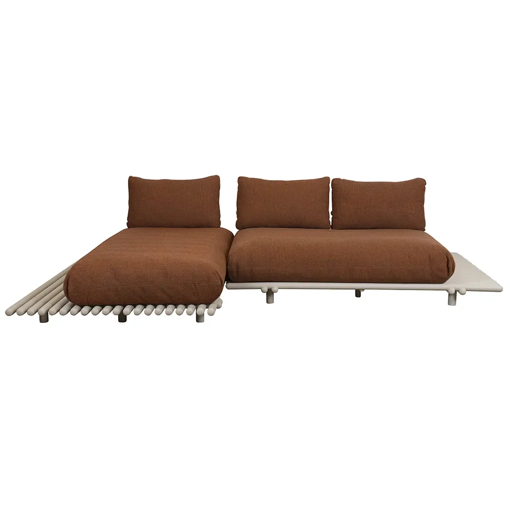 Cane-line, Sticks divansoffa Alu/umber brown