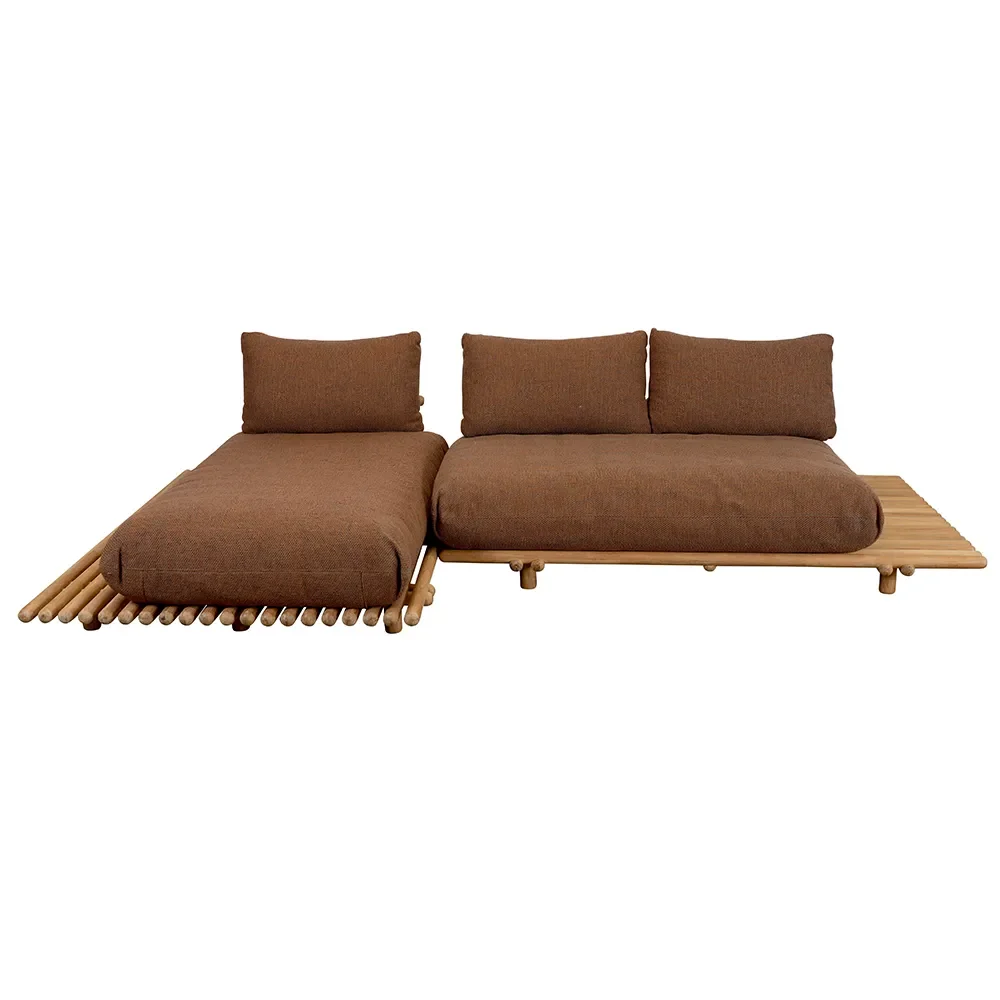Cane-line, Sticks divansoffa Teak/umber brown