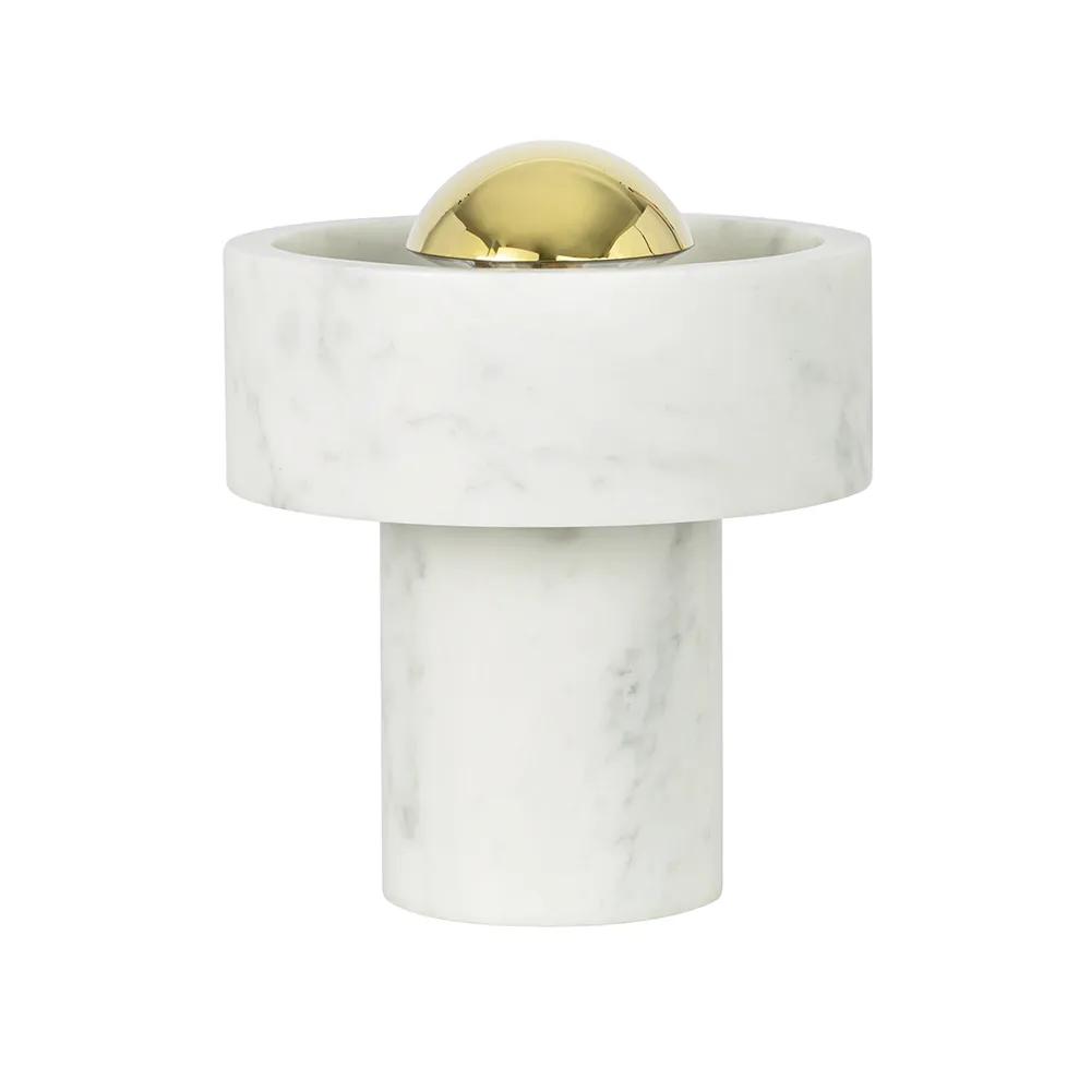 Tom Dixon, Stone Portabel lampa Gold LED