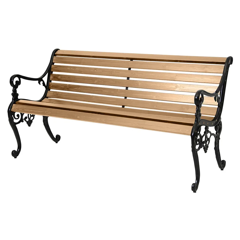 Brafab, Sandvik Trädgårdssoffa Svart/Brun furu