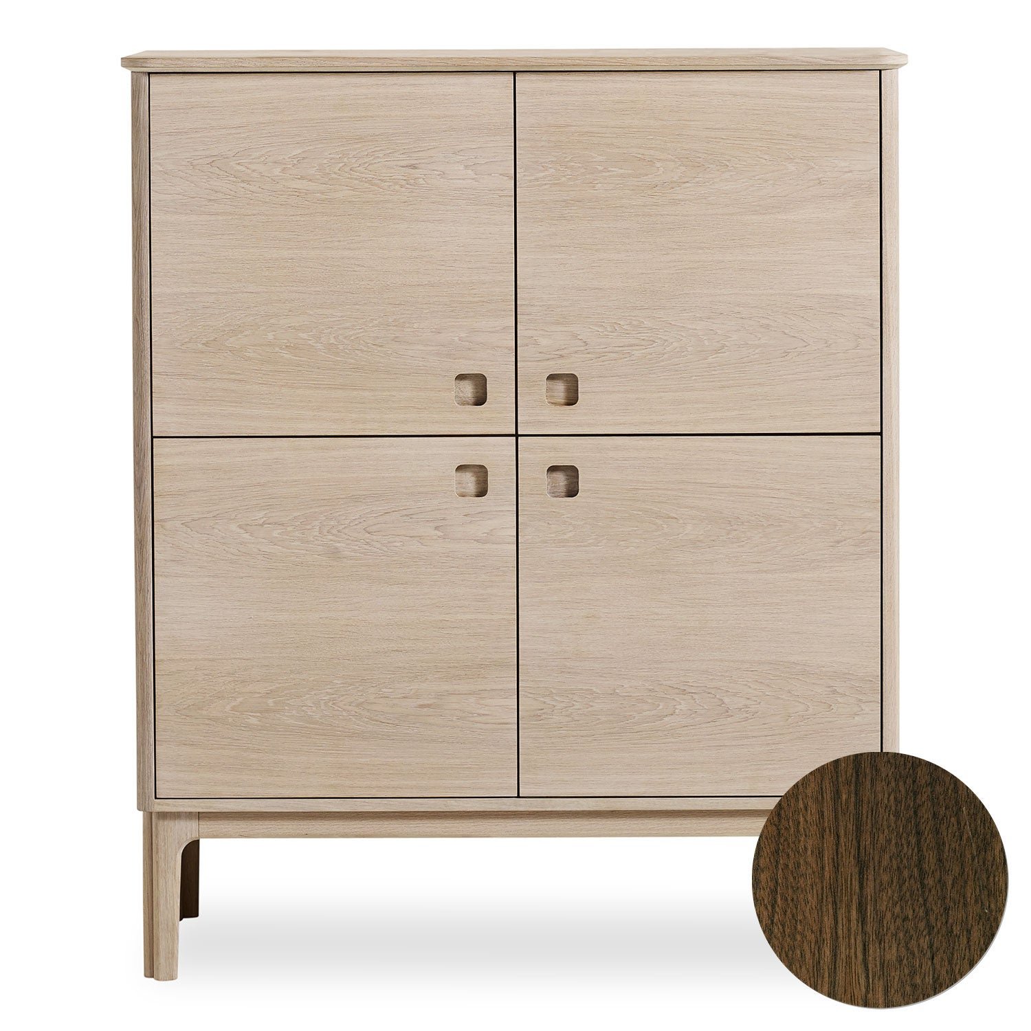 Skovby, Sm302 Hög Skänk Valnöt Lack