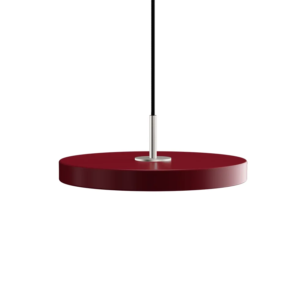 Umage, Asteria Plus Taklampa Mini Ø31 cm Ruby Red/Steel