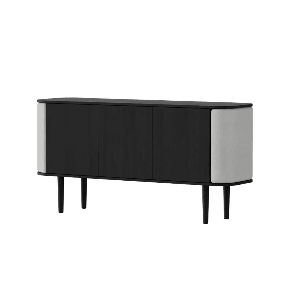 Umage, Treasures 3-dörrars skåp Svart Ek/Sterling