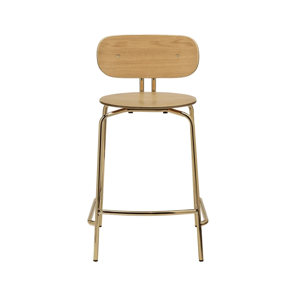Umage, Curious Låg Barstol Ek/Mässing