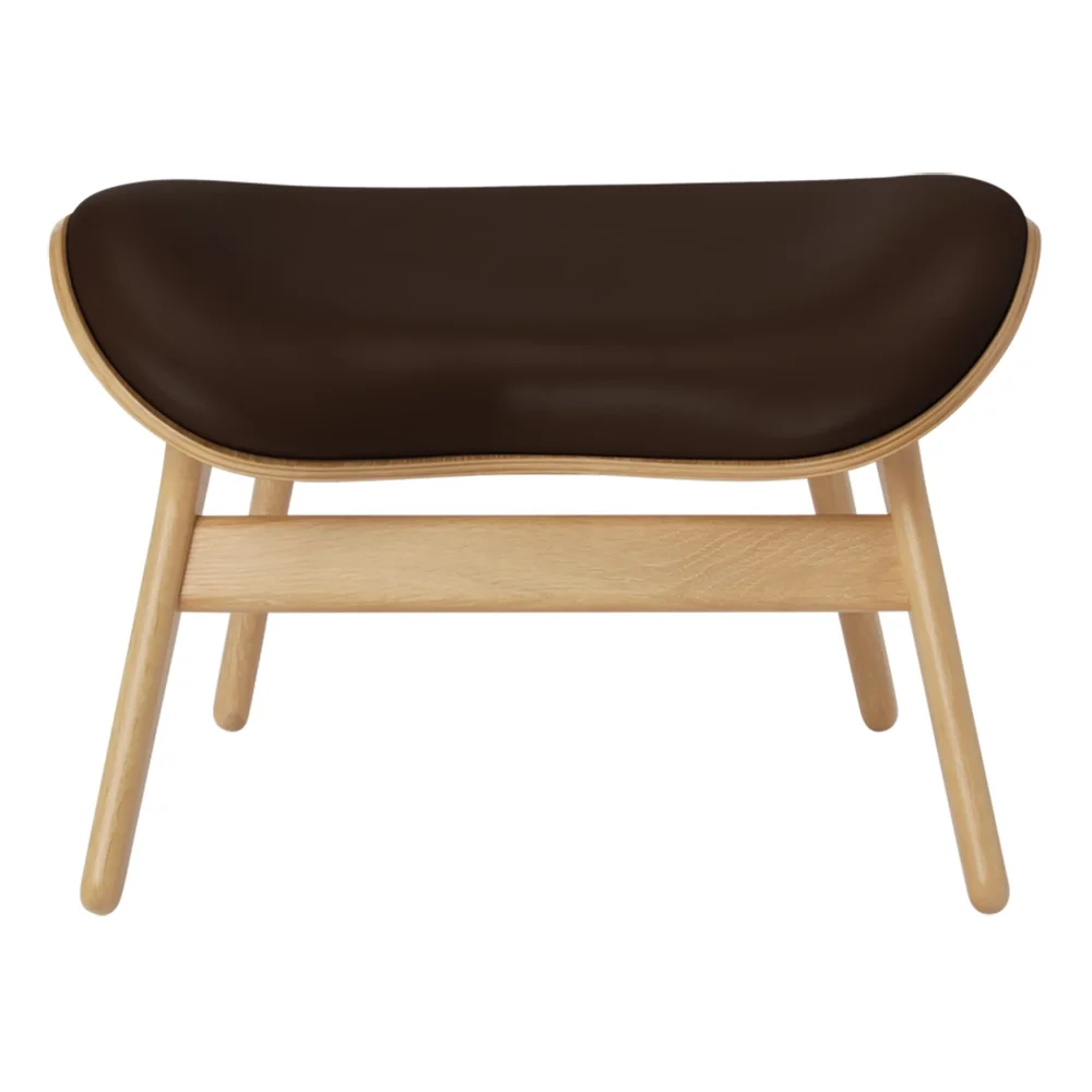 Umage, A Conversation Piece Ottoman Fotpall Oak/Umage Leather Brown