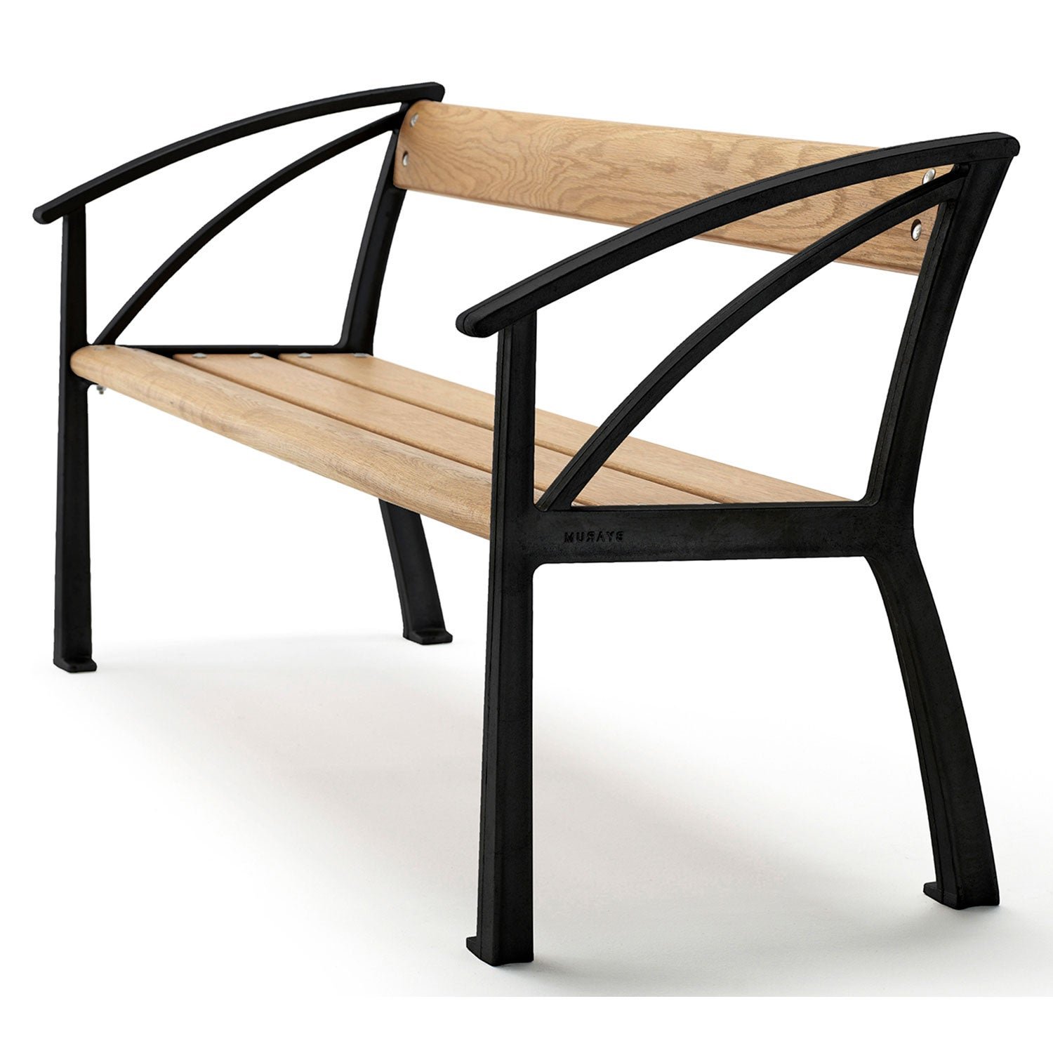 Byarums Bruk, Vasa soffa svart / oljad ek