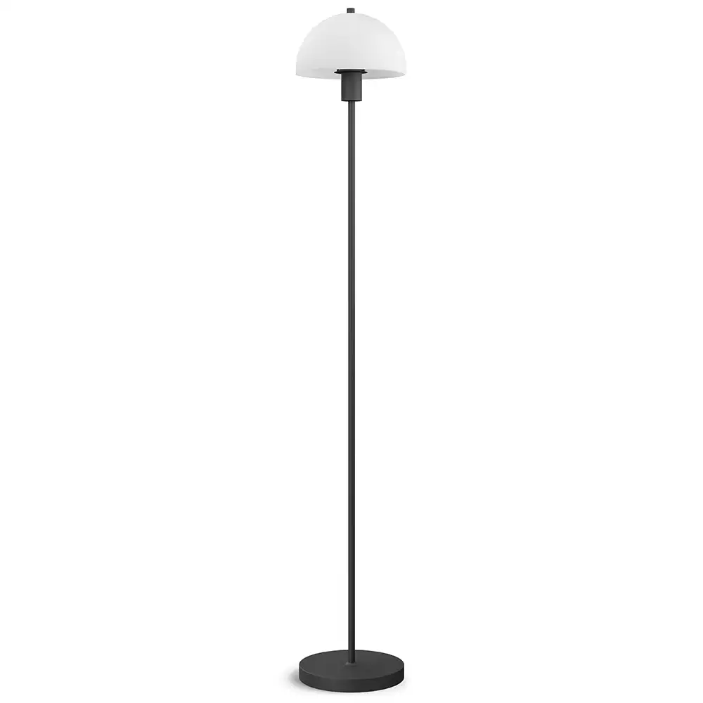 Herstal, Vienda golvlampa svart/glas E14