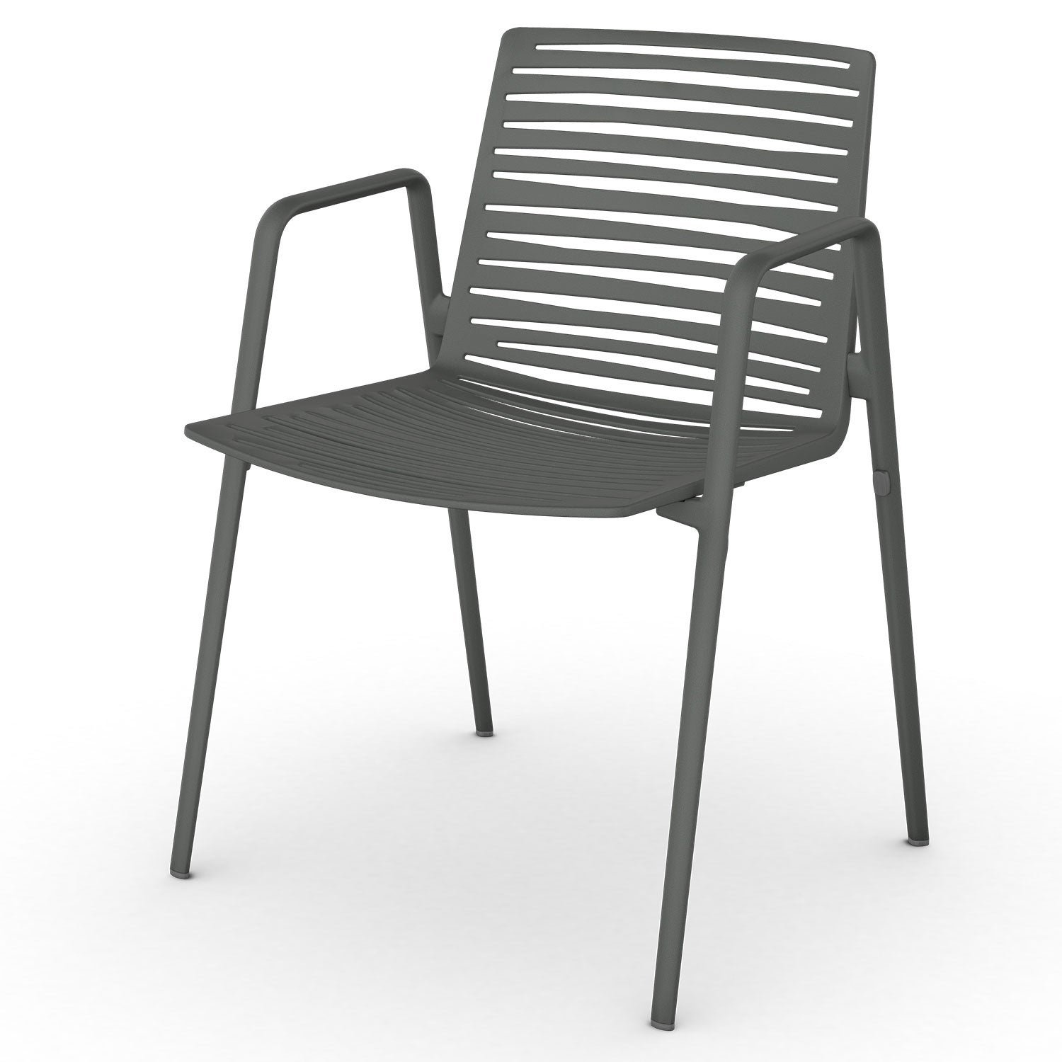 Fast, Zebra karmstol Metallic Grey