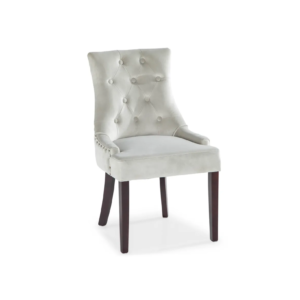 Viktoria matstol ljusgrå, set om 2