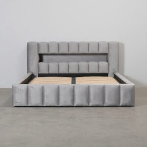 Lamica sängram 180 x 200 cm ljusgrå