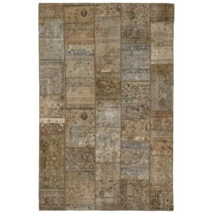 Vintage Patchwork orientalisk matta 198 x 311 cm