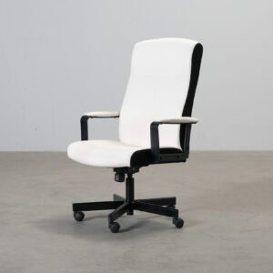 Kontorsstol, vit / svart