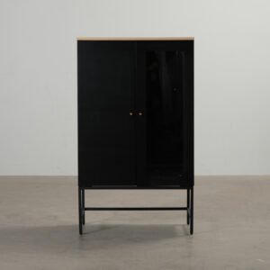 FeelDesign Soft vitrinskåp svart