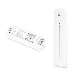 Fjärrkontroll för LED-list AGGE CCT Touch Slide, RF 2.4 GHz, Vit fjärrkontroll + Drivdon