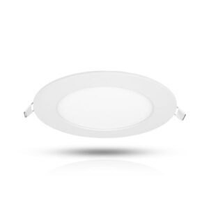 Downlight AGGE Round Flood White - IP44 / CCT / Dimbar, 9W / 150 mm