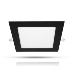 Downlight AGGE Square Flood Black - IP44 / CCT / Dimbar, 12W / 170 mm