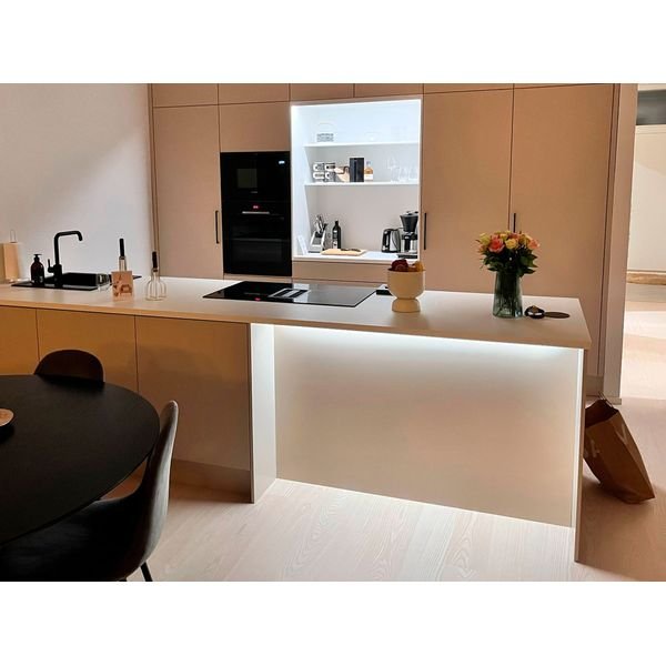 LED-listpaket Möbelbelysning AGGE - Svart profil, 4000K / 200 cm