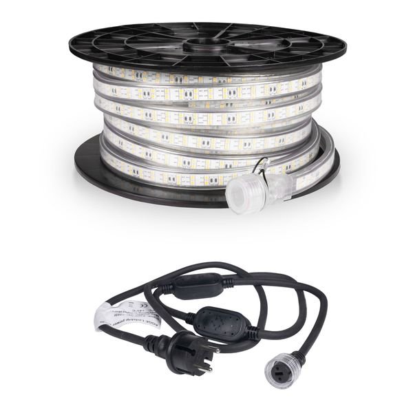 LED-list / Arbetsbelysning AGGE 230V - 1500 lm/m, 15 m, LED-list med nätsladd