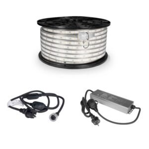 LED-list / Arbetsbelysning AGGE 230V - 1500 lm/m, 50 m, LED-list med nätsladd, 50 m + Powerbank