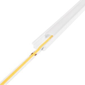 Aluminiumprofil för LED-list AGGE Recessed, infälld, Vit (100 cm)