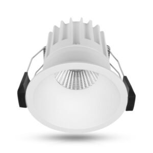 Downlight AGGE Round Spot Antiglare 82 mm - IP44 / CCT / Dimbar, Vit