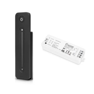 Drivdon till LED-list AGGE Single Color Controller, RF 2.4 GHz, Drivdon + Fjärrkontroll Dimming Touch Slide (Svart)