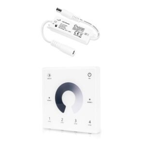 Drivdon till LED-list AGGE Single Color Mini Controller, RF 2.4 GHz, Drivdon + Fjärrkontroll Wall Mount Touch Panel