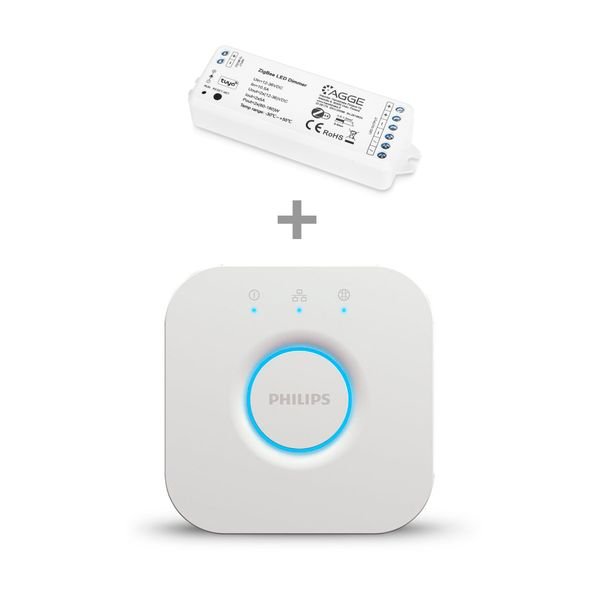 Drivdon till LED-list AGGE Single Color Zigbee Controller, Drivdon + Philips Hue Bridge