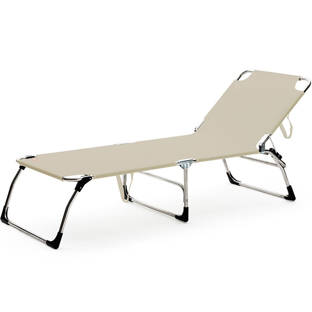 Fiam, Amigo solsäng xxl vit/grå aluminium/textilene