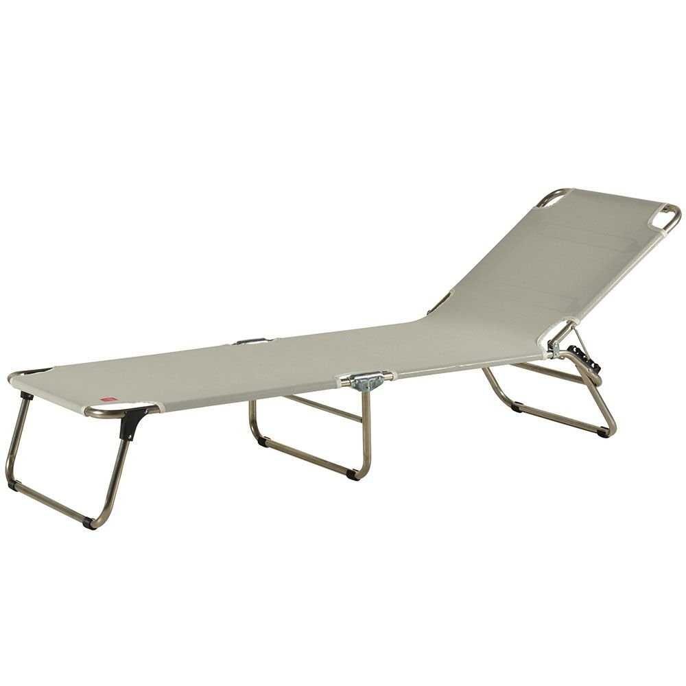 Fiam, Amigo solsäng taupe aluminium/textilene