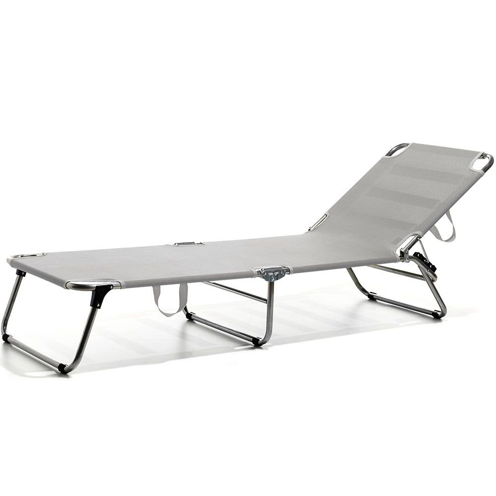 Fiam, Amigo solsäng grå aluminium/textilene