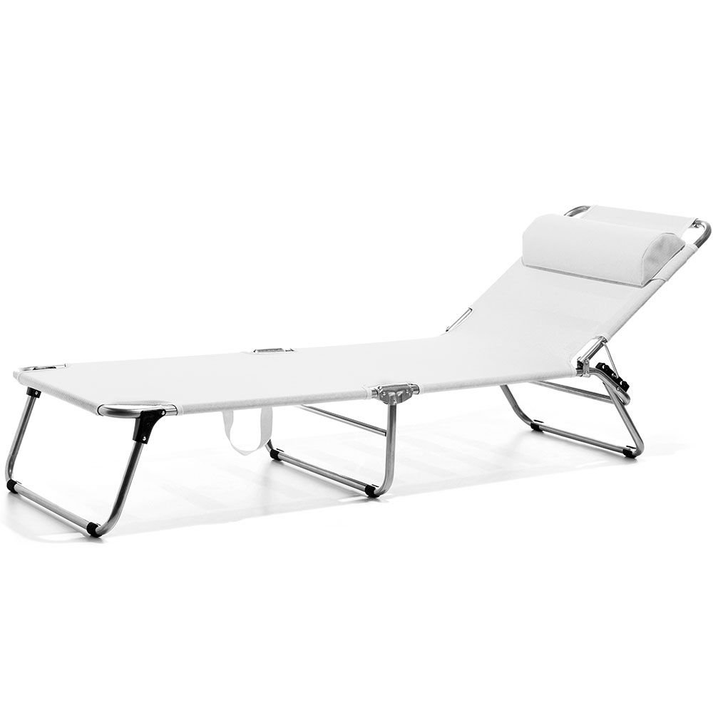 Fiam, Amigo solsäng vit aluminium/textilene