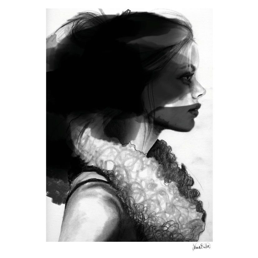 Anna Bülow, Anna Bülow poster Face 2 50x70 cm