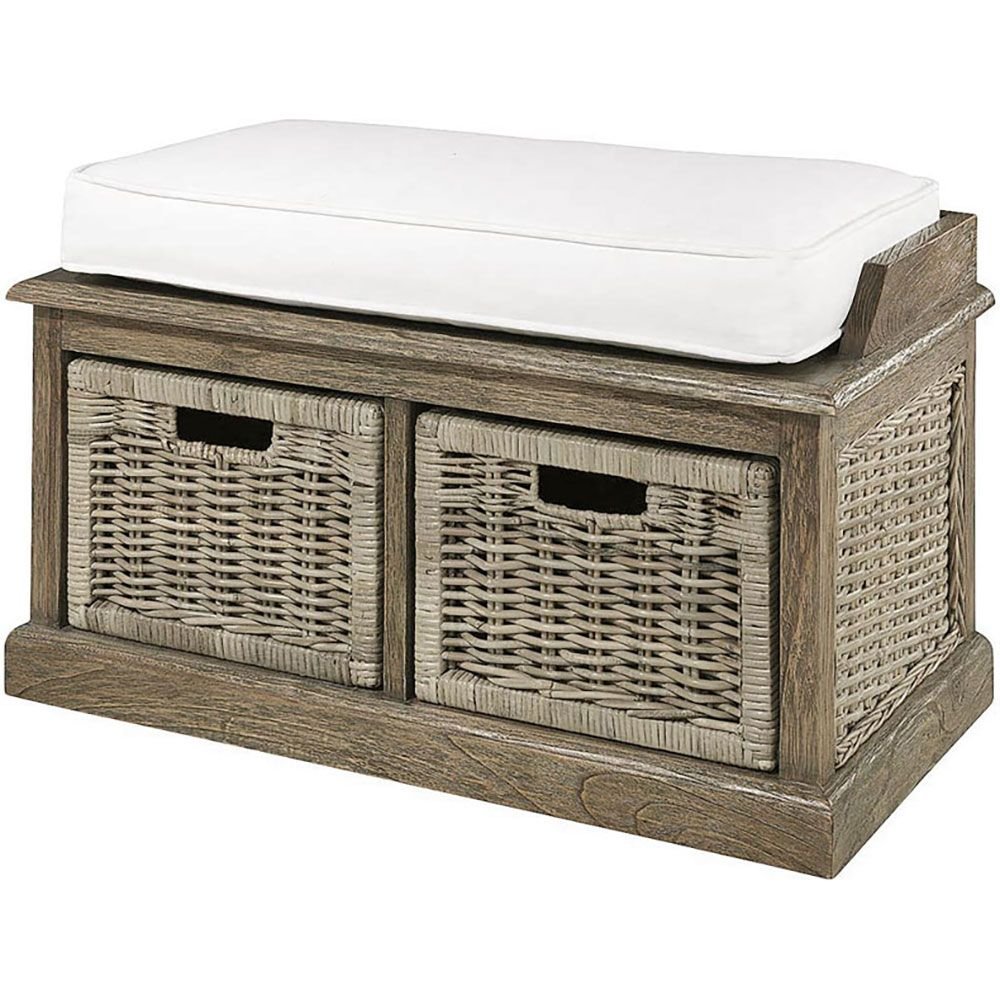 Artwood, Cubu bänk 2 lådor rotting