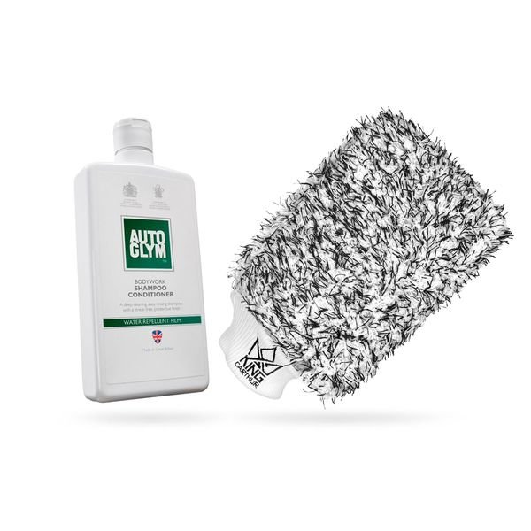 Vaxschampo Autoglym Bodywork Shampoo Conditioner, 500 ml, 500 ml + Wash mitt