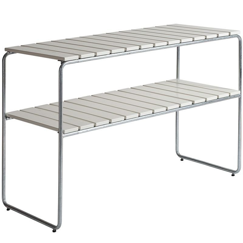 Grythyttan Stålmöbler, L105 Avlastningsbord Vit