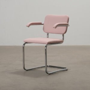 Knoll Cesca stol med armstöd rosa