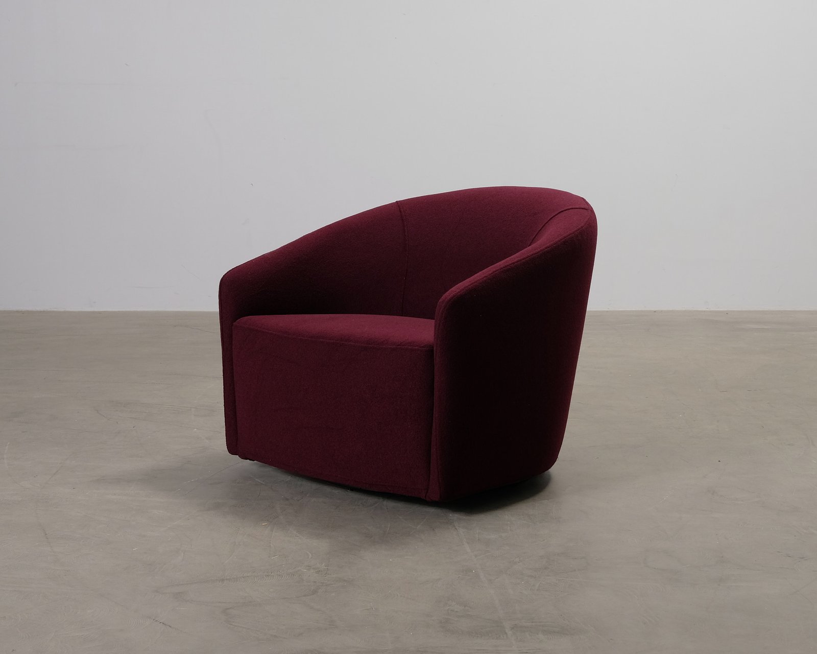 Take Two by Mjuk Timothée fåtölj med utbytbar klädsel vinröd & blå