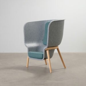 De Vorm Pod PET Felt fåtölj grå