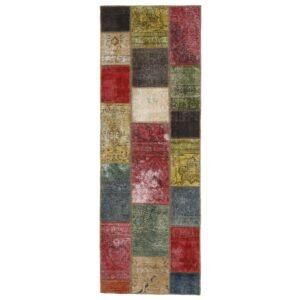 Vintage Patchwork orientalisk matta 75 x 214 cm