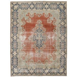 Vintage Kerman Fine orientalisk matta 307 x 407 cm