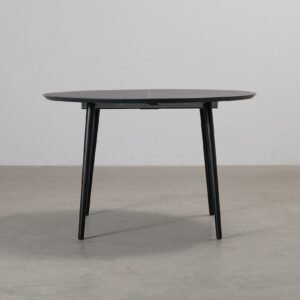 Sofacompany Amelia förlängningsbart matbord ø 120-170 cm svart