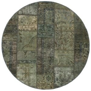 Vintage Patchwork orientalisk matta ø 150 cm