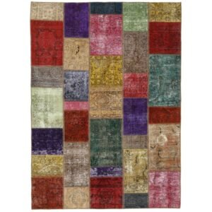 Vintage Patchwork orientalisk matta 170 x 238 cm