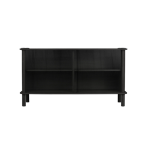 Umage Italic skänk med glassdörrar / svartbetsad ek