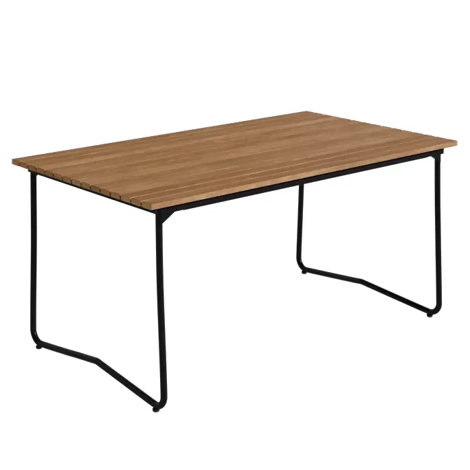 Grythyttan Stålmöbler, Bovik bord 150 teak / svart