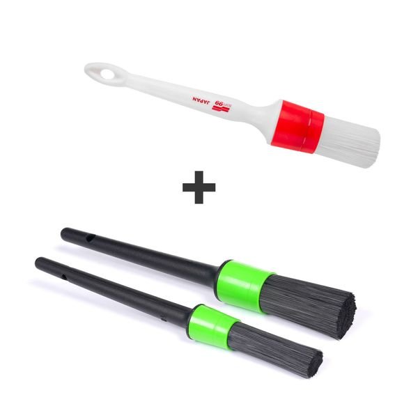 Rengöringsborste kit CAR5 Allround Brush Kit, CAR5 Brush Kit + Soft99 Exterior Brush